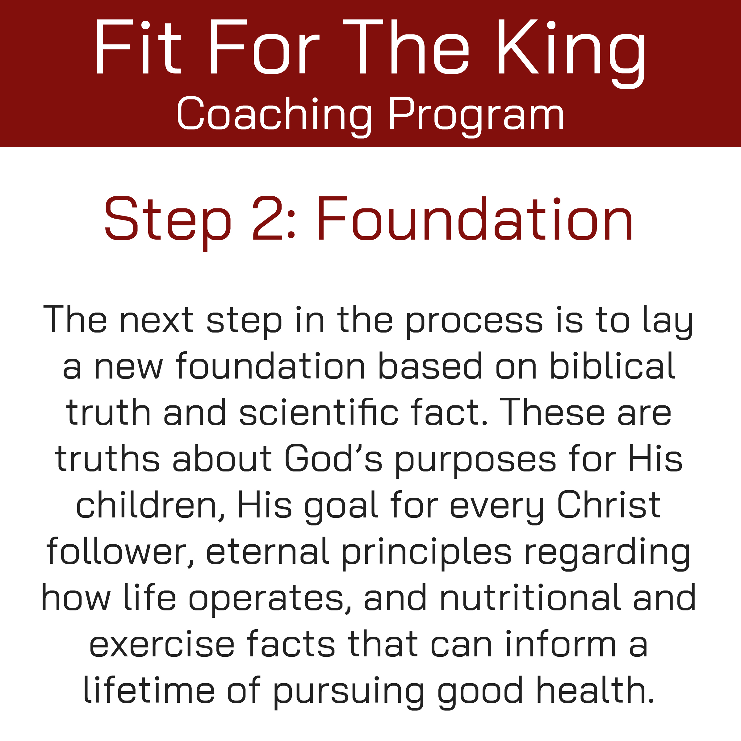 FFTK Coaching Program - Foundation
