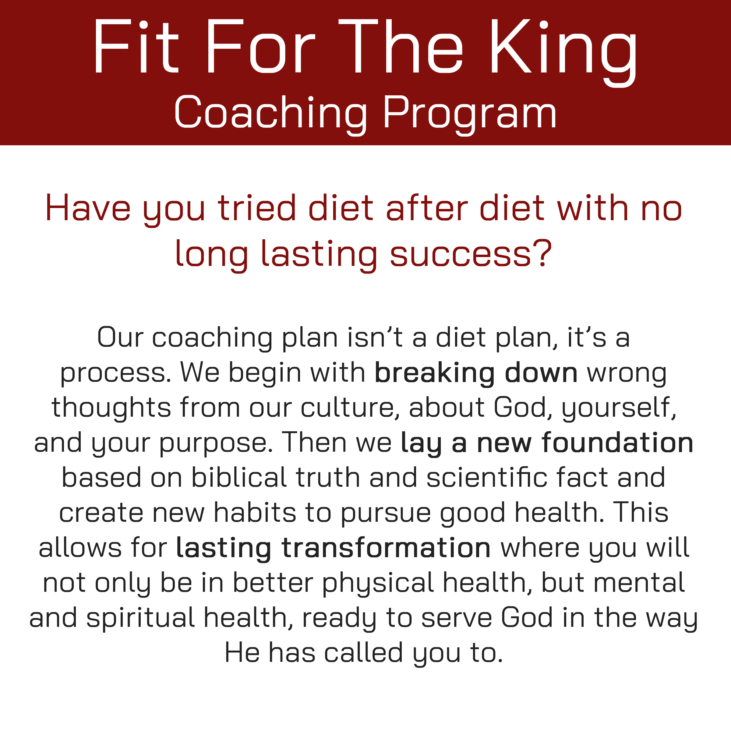 FFTK Coaching Program Intro